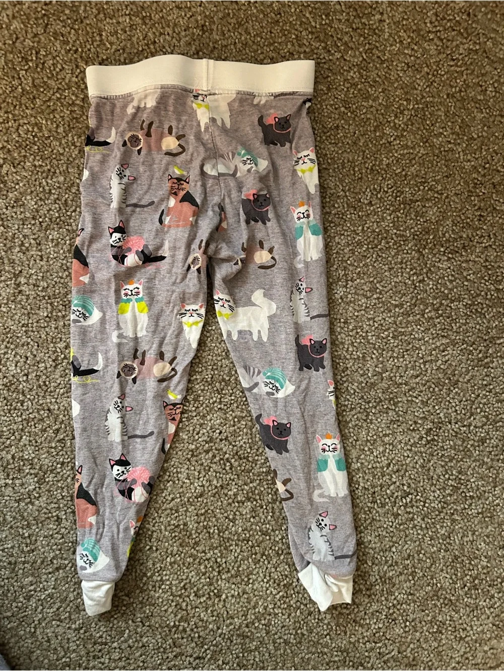 Little Sleepies Gray Cat Print Pajama Pants